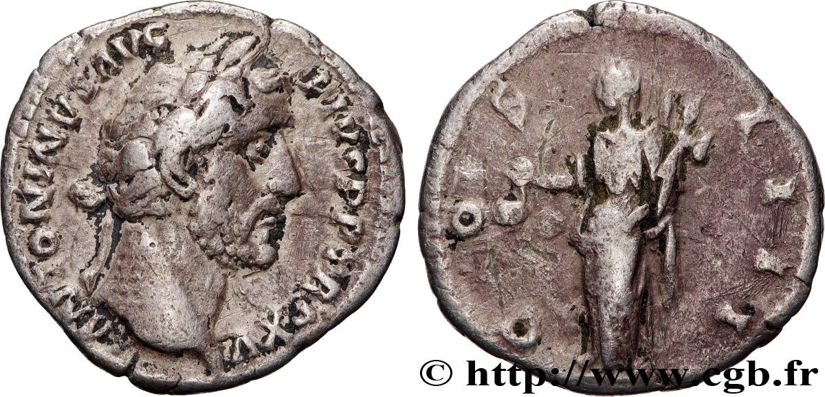 ANTONINUS PIUS Denier SS/fSS