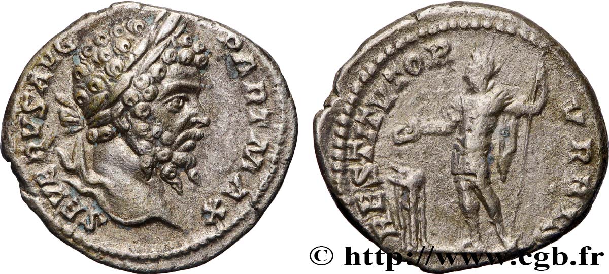 SEPTIMIUS SEVERUS Denier AU/XF