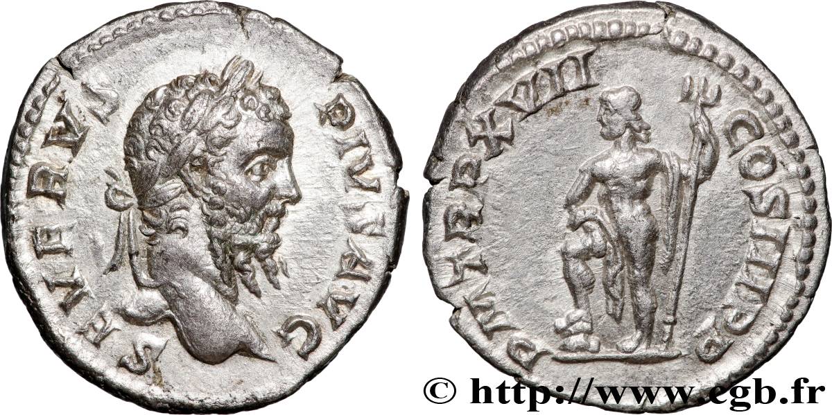 SEPTIMIUS SEVERUS Denier MS/AU