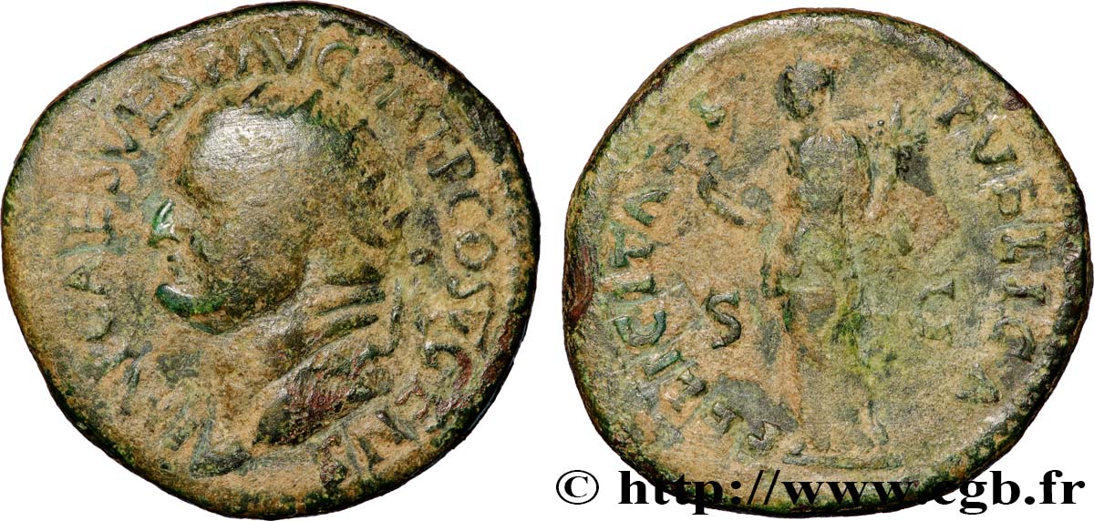 VESPASIEN Dupondius TTB/TB+