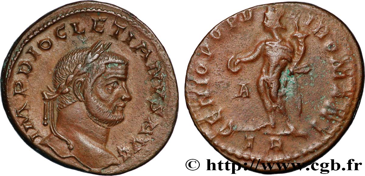 DIOCLETIAN Follis ou nummus AU/XF