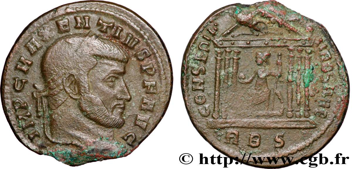 MAXENTIUS Follis ou nummus fVZ/SS