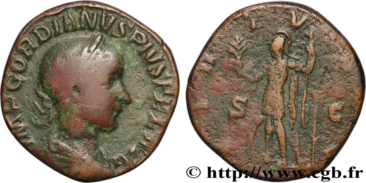 GORDIANUS III Sesterce fSS