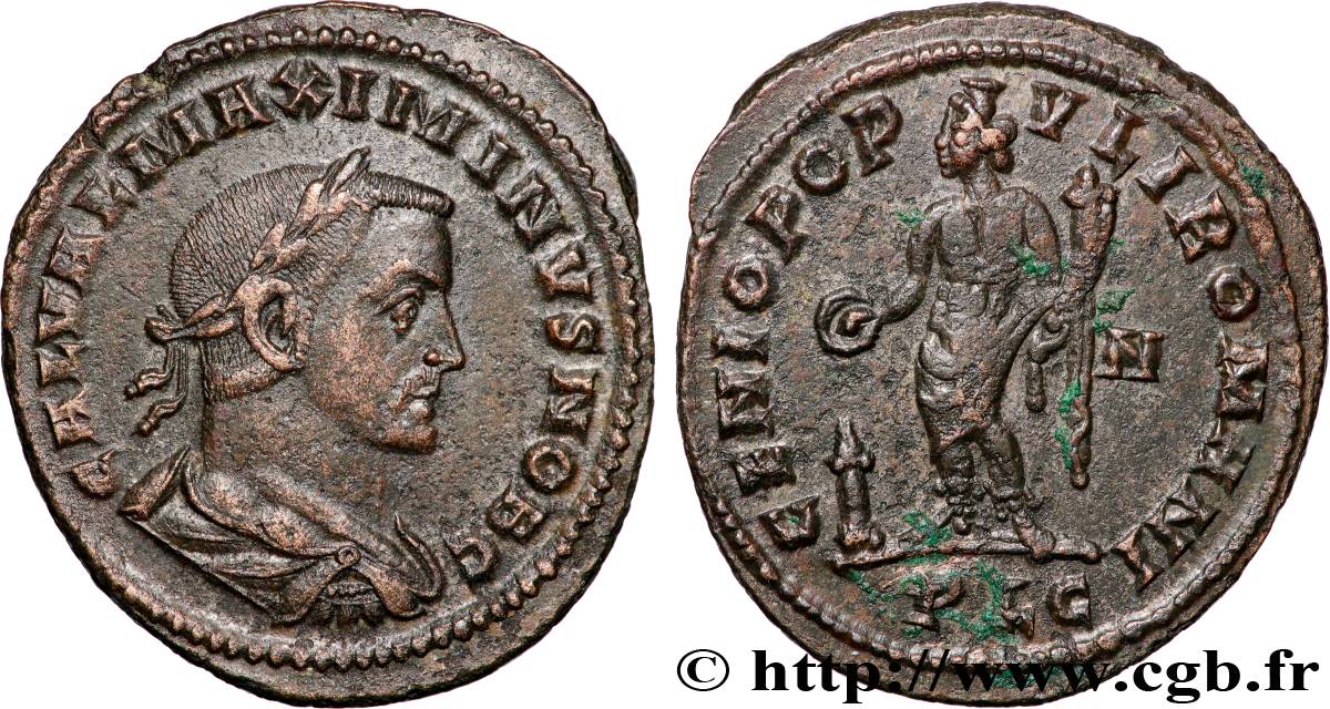 MAXIMINUS II DAIA Follis ou nummus AU