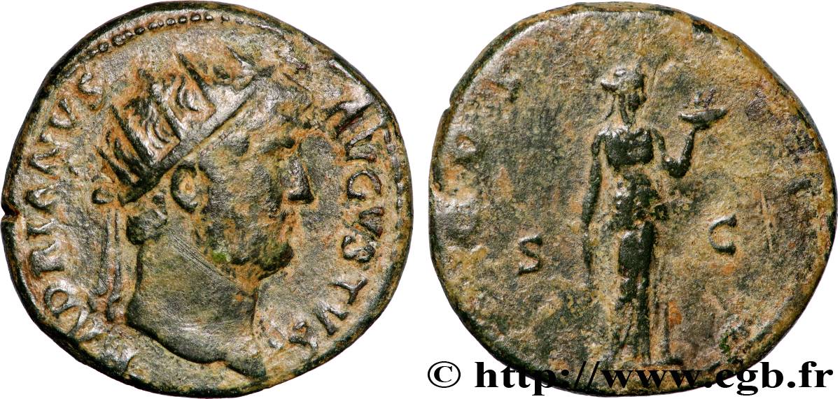 HADRIAN Dupondius XF/VF