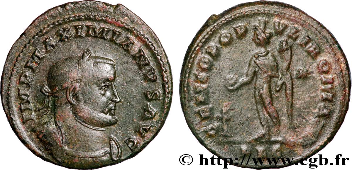 MAXIMIANUS HERCULIUS Follis ou nummus XF