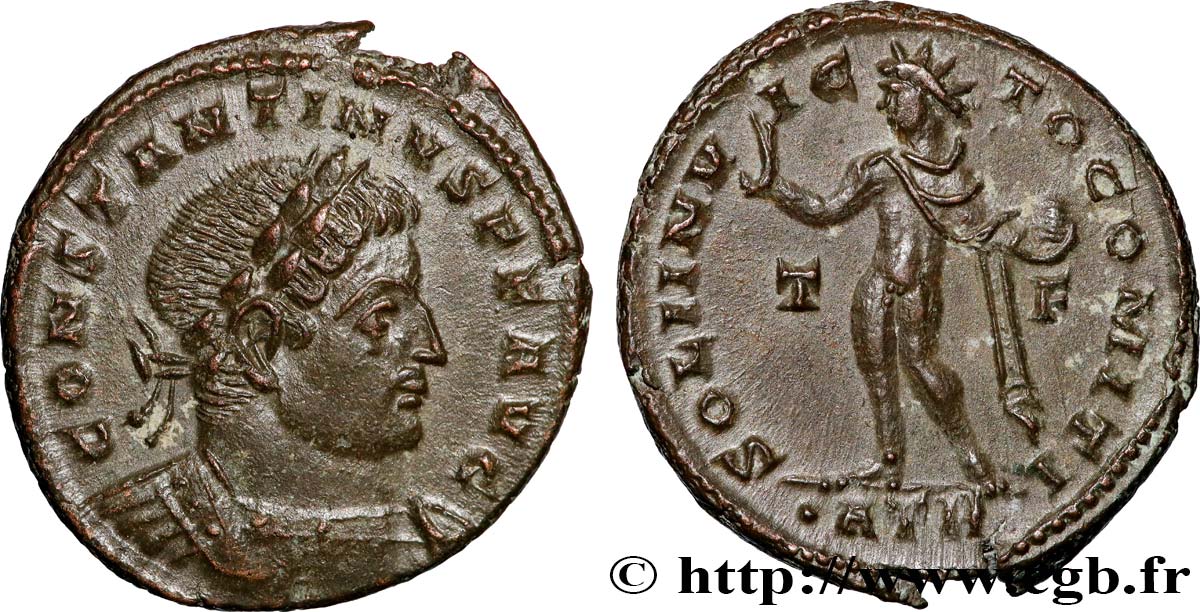 COSTANTINO I IL GRANDE Follis ou nummus SPL