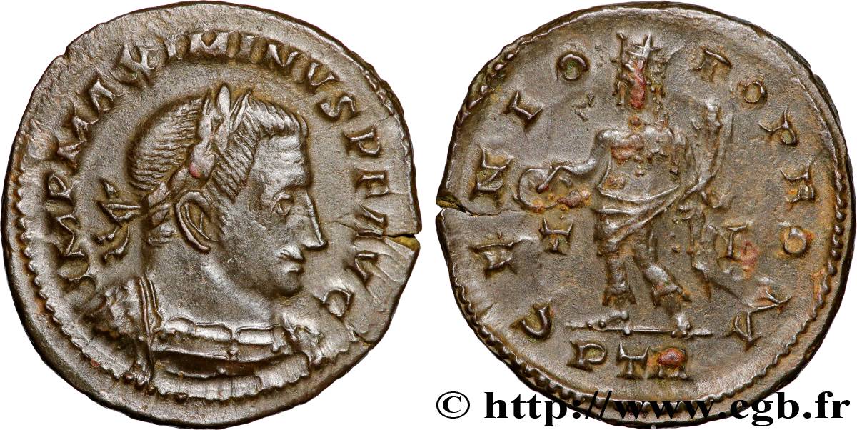 MAXIMINUS II DAZA Follis ou nummus fVZ