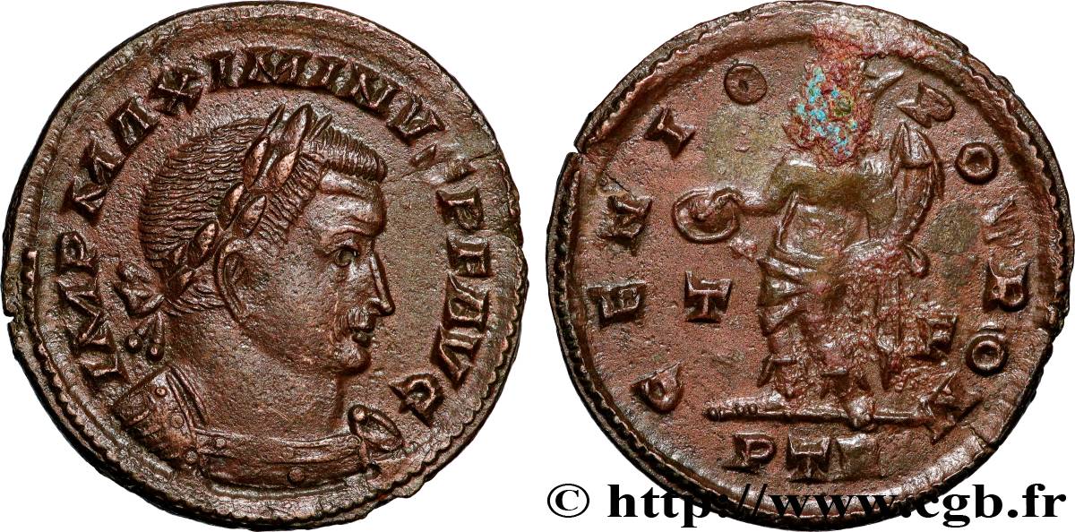 MAXIMINUS II DAZA Follis ou nummus VZ/fVZ