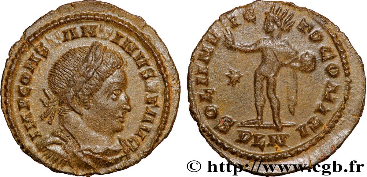 CONSTANTINE I THE GREAT Follis ou nummus AU/AU