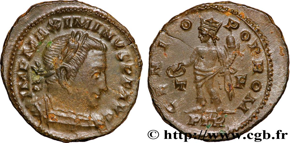 MAXIMINUS II DAZA Follis ou nummus fVZ