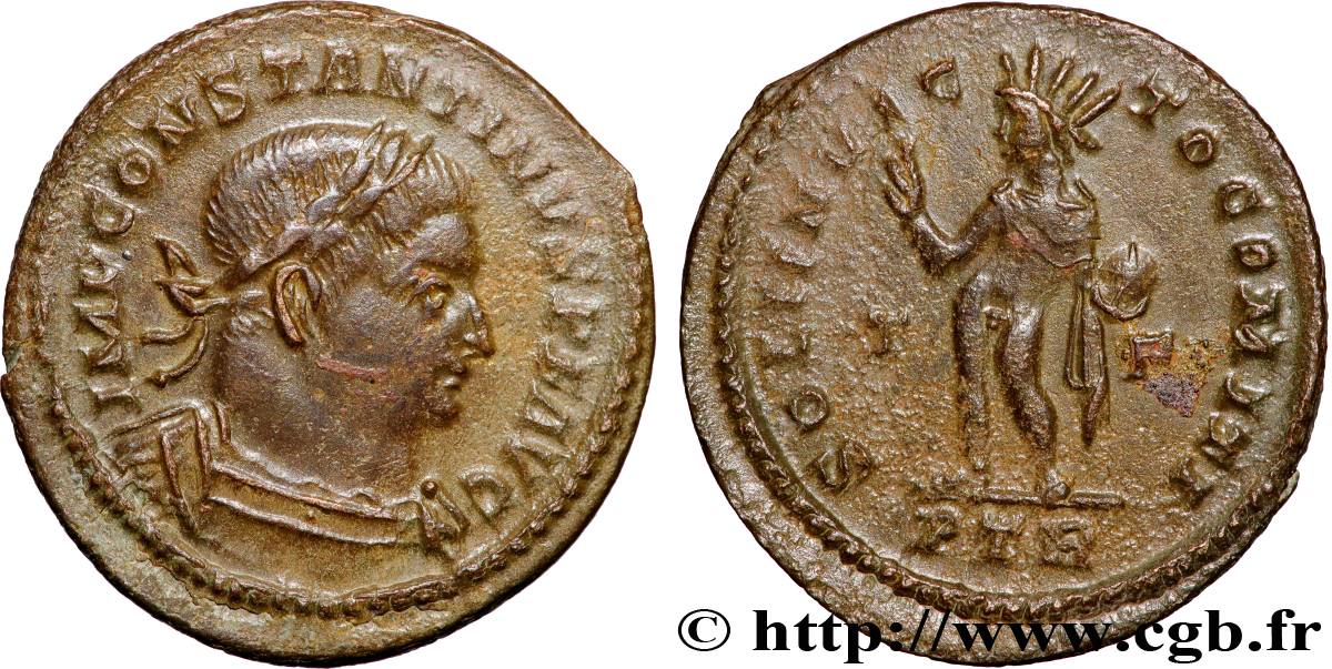 COSTANTINO I IL GRANDE Follis ou nummus q.SPL