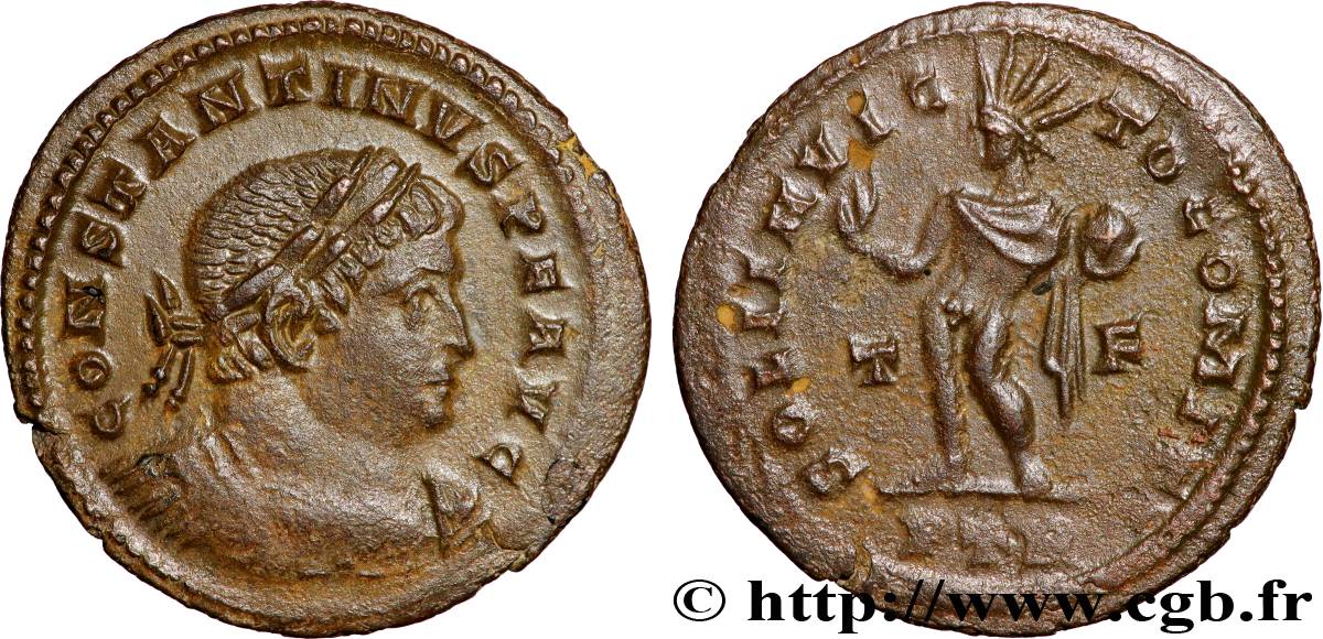 CONSTANTINUS I DER GROßE Follis ou nummus fVZ