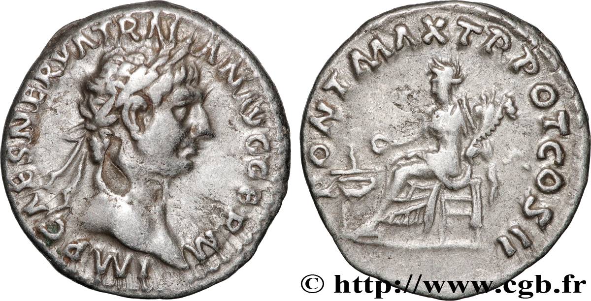 TRAJANUS Denier AU/XF