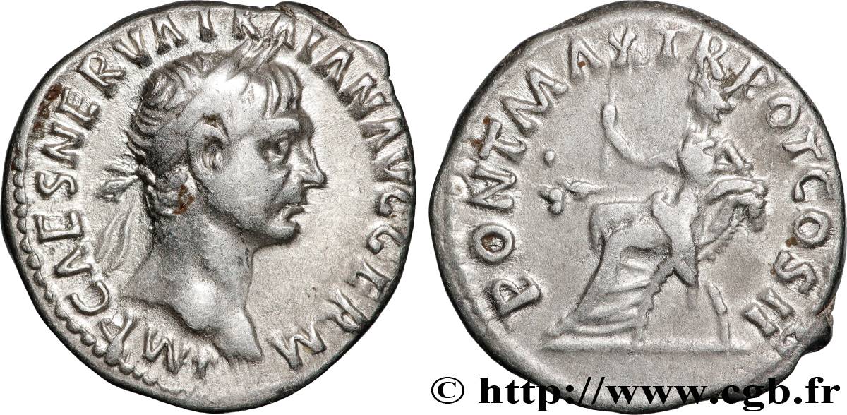 TRAJANUS Denier AU/XF