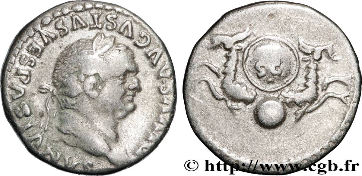 DIVUS VESPASIAN Denier XF