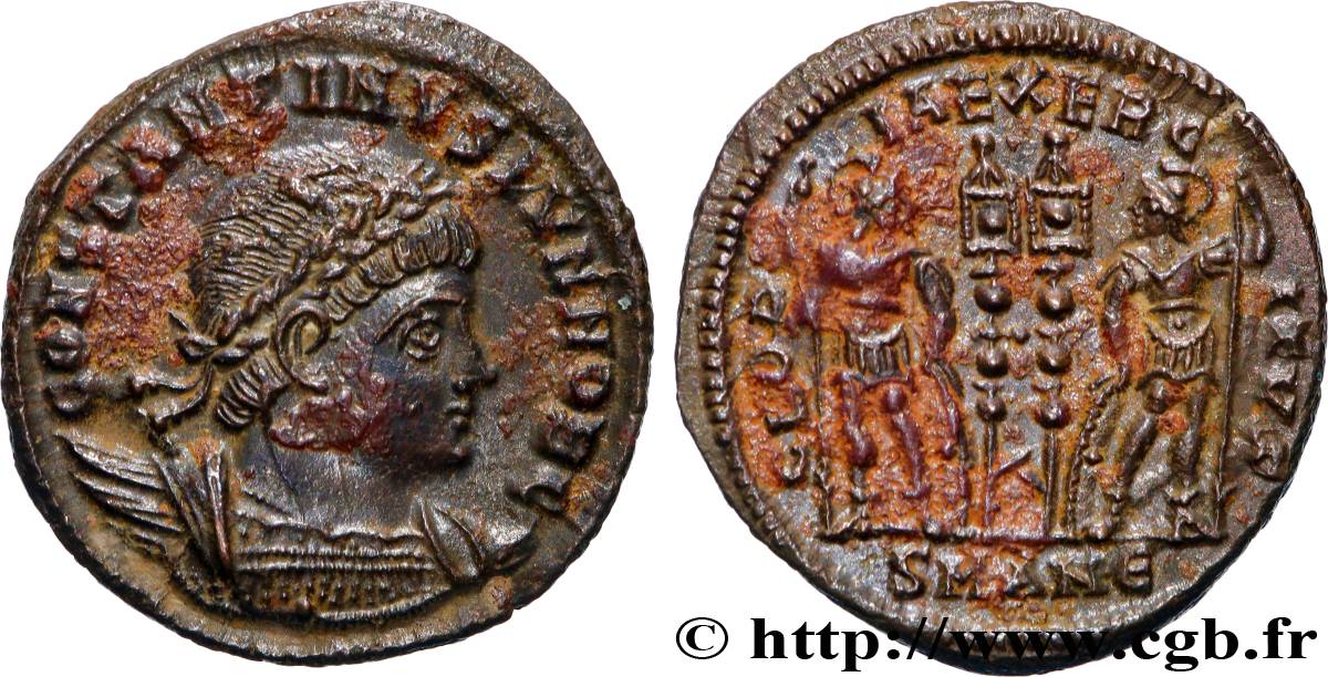 CONSTANTINE II Centenionalis ou nummus AU