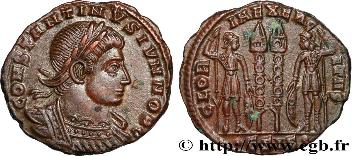 CONSTANTIN II Centenionalis ou nummus SPL/SUP