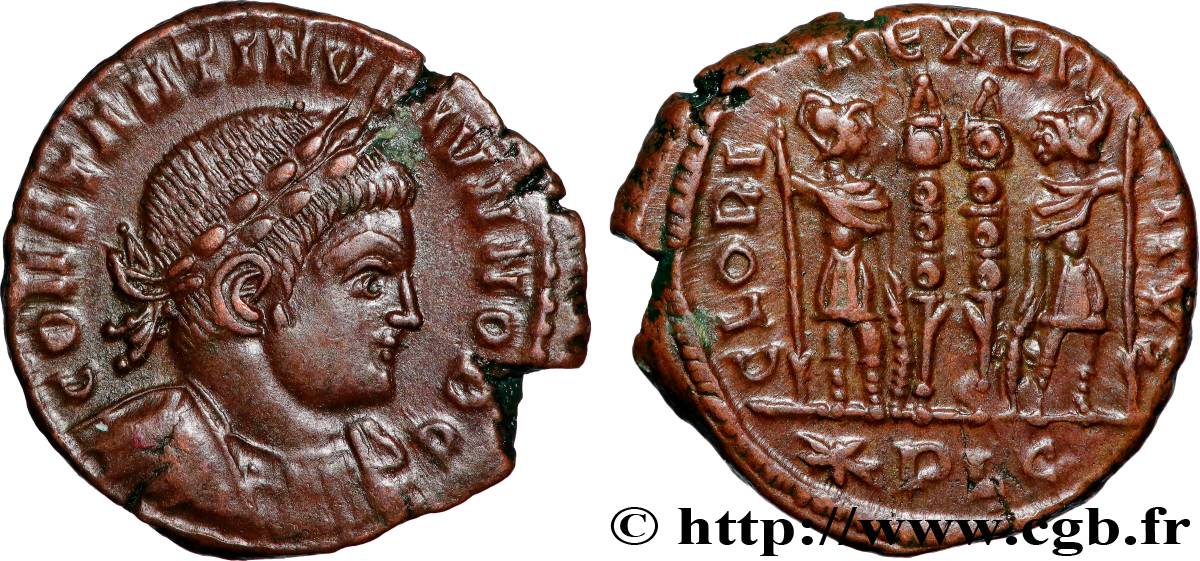 CONSTANTINE II Centenionalis ou nummus AU