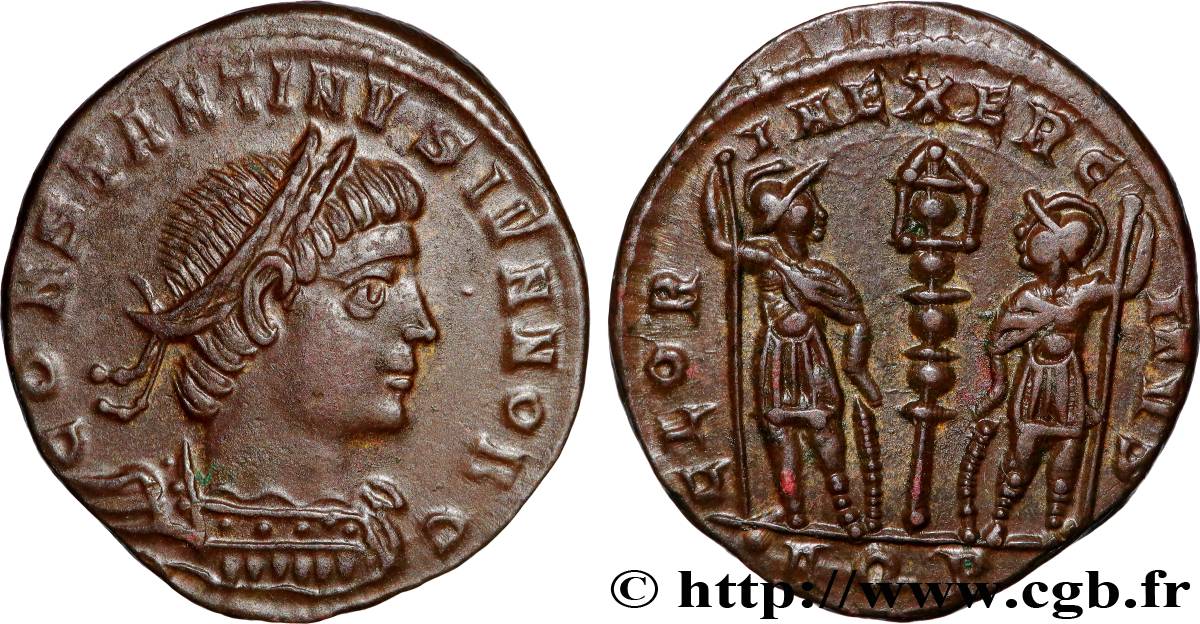 CONSTANTIN II Centenionalis ou nummus SPL/SUP