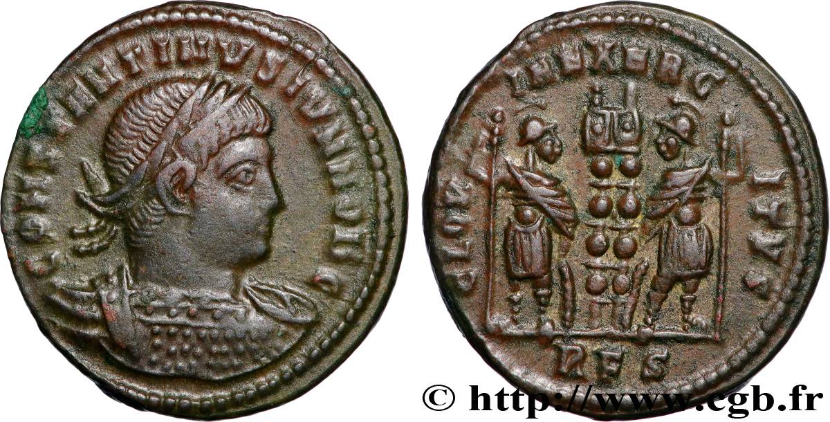 CONSTANTINE II Centenionalis ou nummus AU/AU