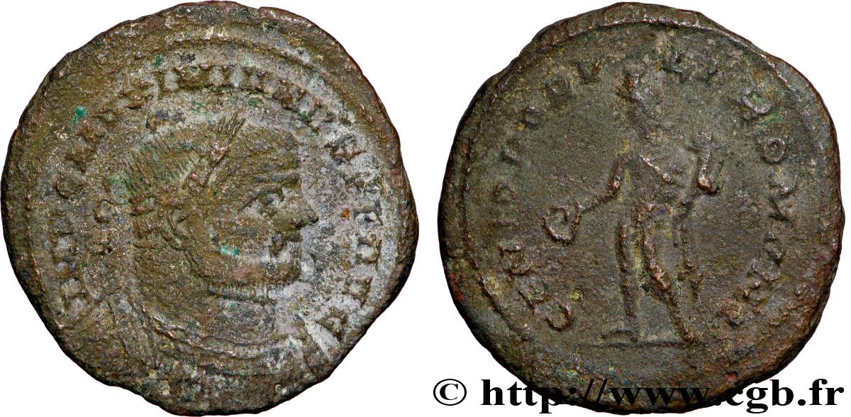 MAXIMIANO HÉRCULES Follis ou nummus BC+
