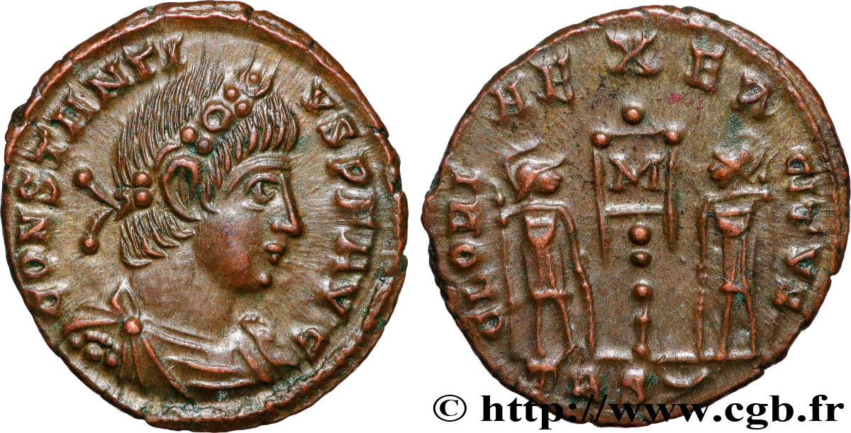 CONSTANTIUS II Centenionalis ou nummus MS