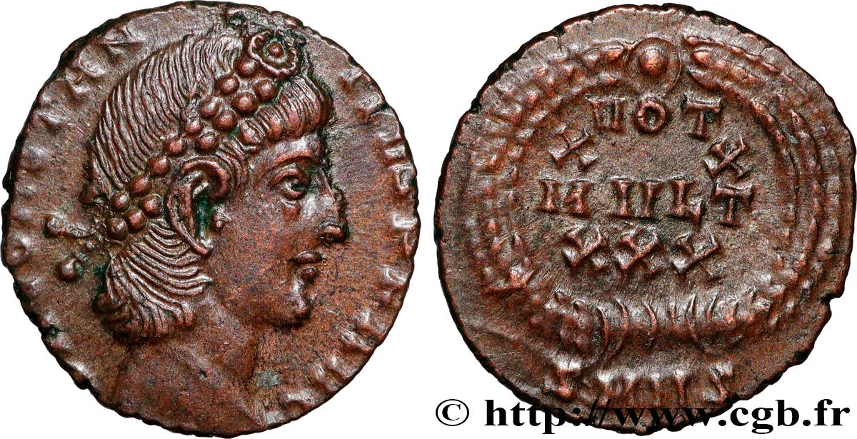 CONSTANTIUS II Centenionalis ou nummus AU