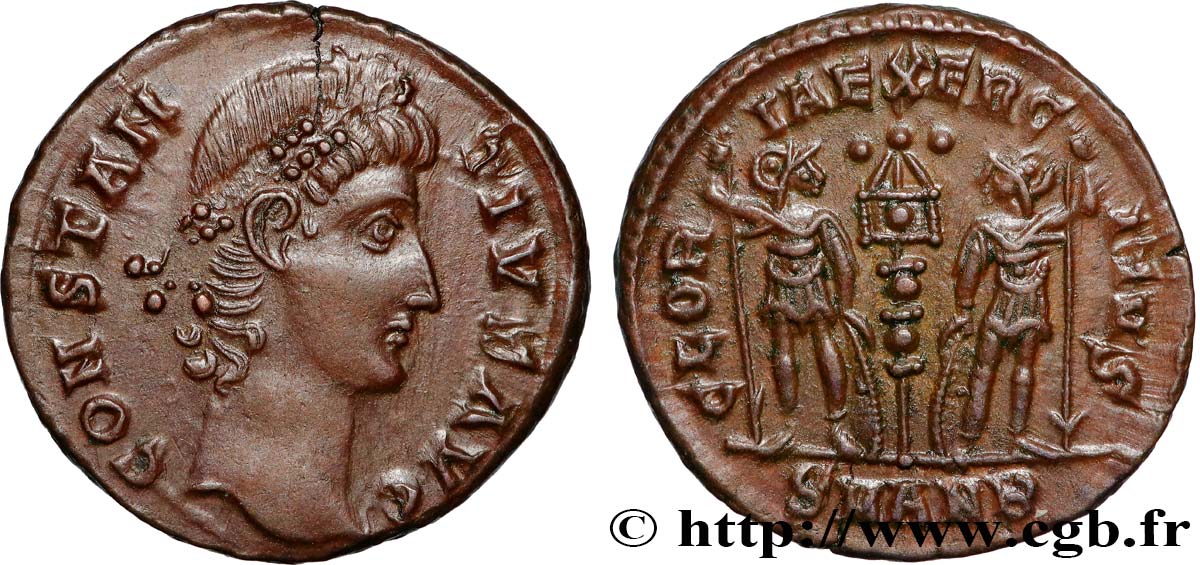 CONSTANTIUS II Centenionalis ou nummus MS