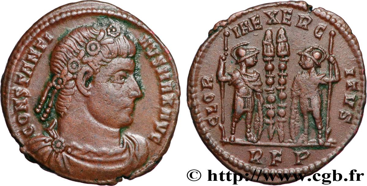 CONSTANTINE I THE GREAT Centenionalis ou nummus AU