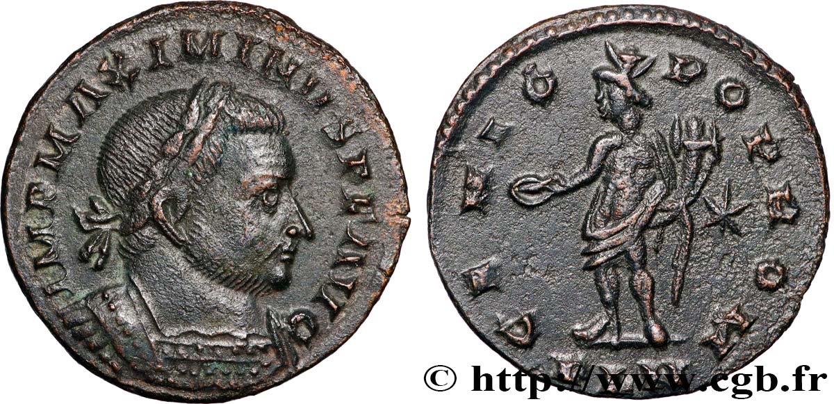 MAXIMINUS II DAZA Follis ou nummus fVZ