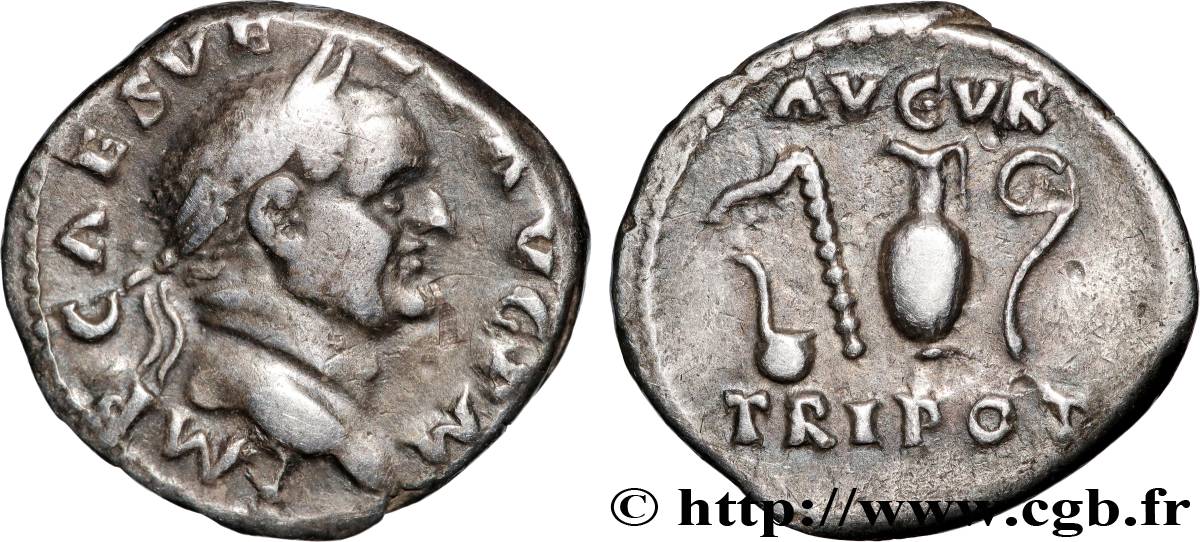 VESPASIAN Denier AU