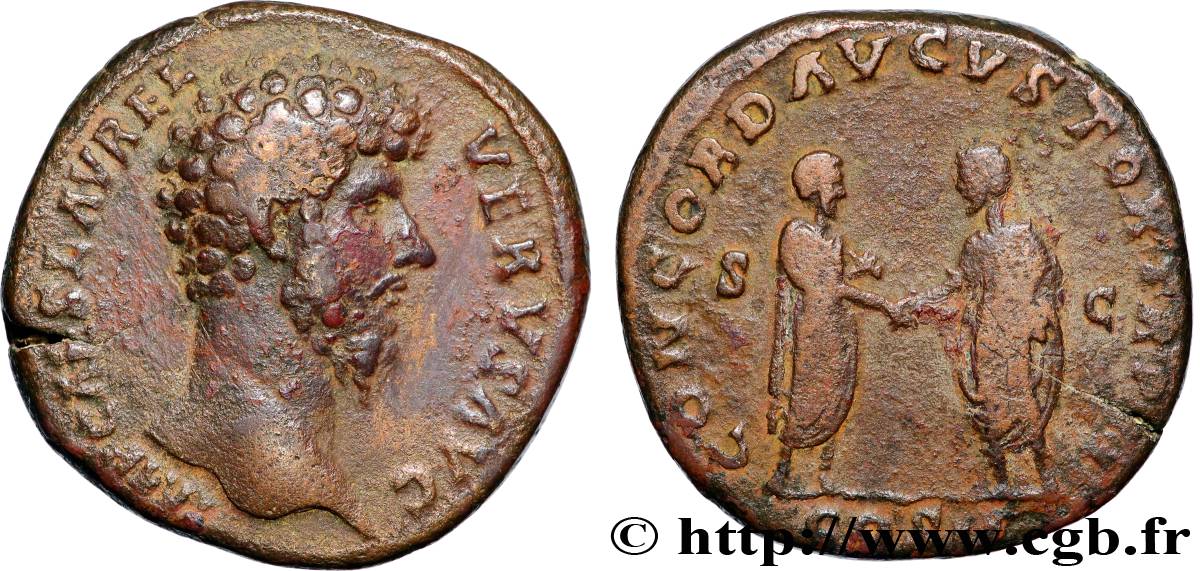 LUCIUS VERUS Sesterce XF/VF