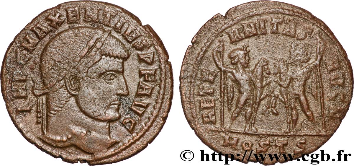 MAXENTIUS Follis ou nummus AU