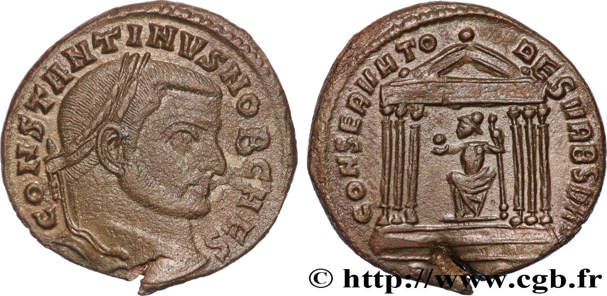 CONSTANTINE I THE GREAT Follis ou nummus AU