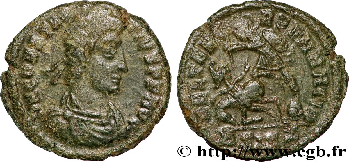 CONSTANTIUS II Maiorina réduite, (PB, Æ 3) XF