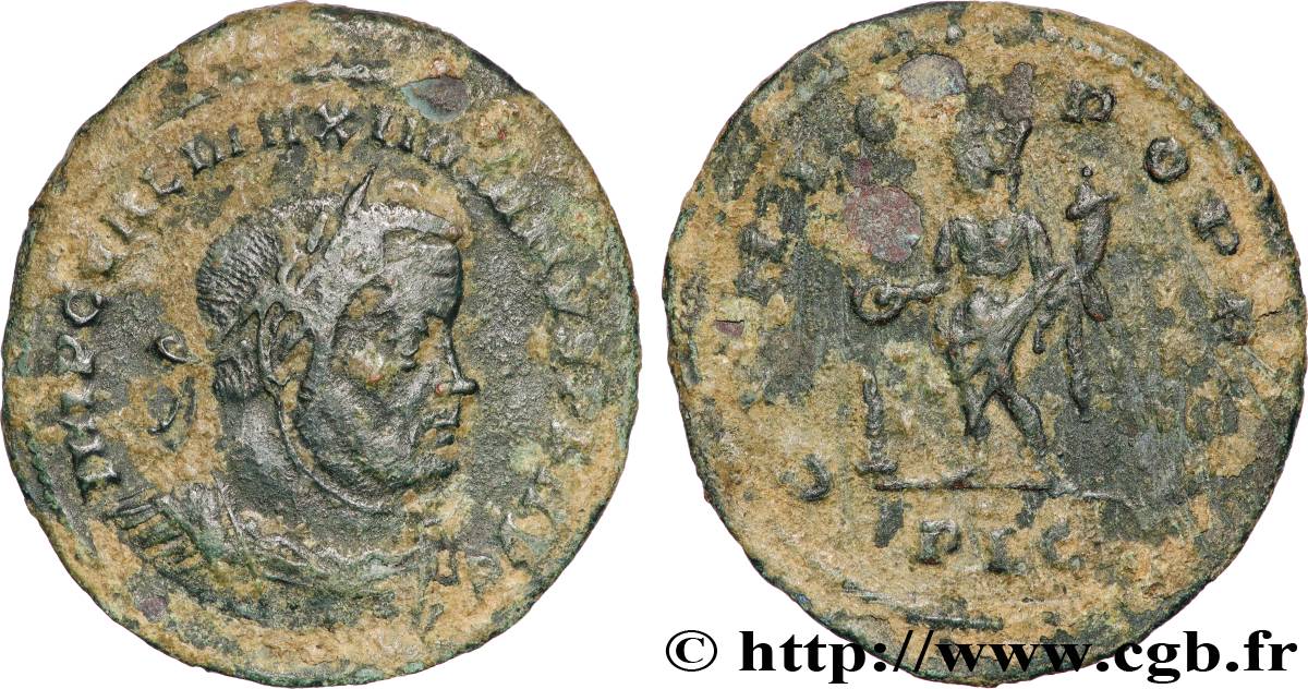 MASSIMIANO ERCOLE Follis ou nummus MB