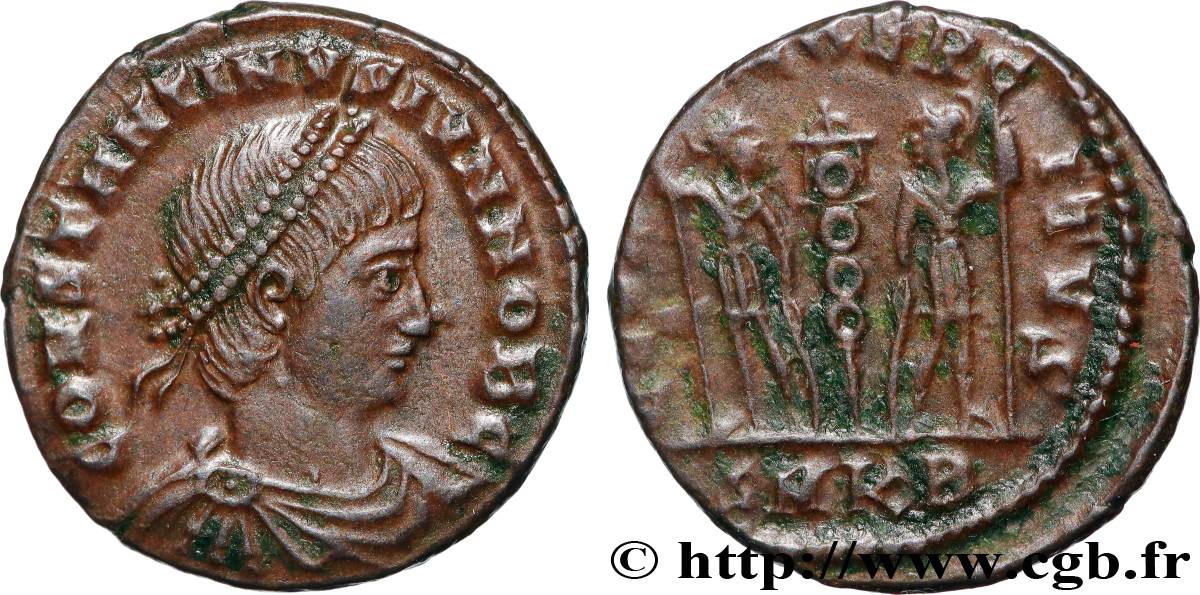 CONSTANTIN II Centenionalis ou nummus SUP/TTB