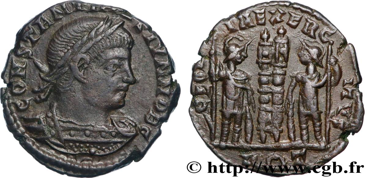 CONSTANTINE II Centenionalis ou nummus AU