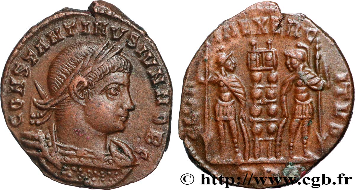 CONSTANTIN II Centenionalis ou nummus SUP