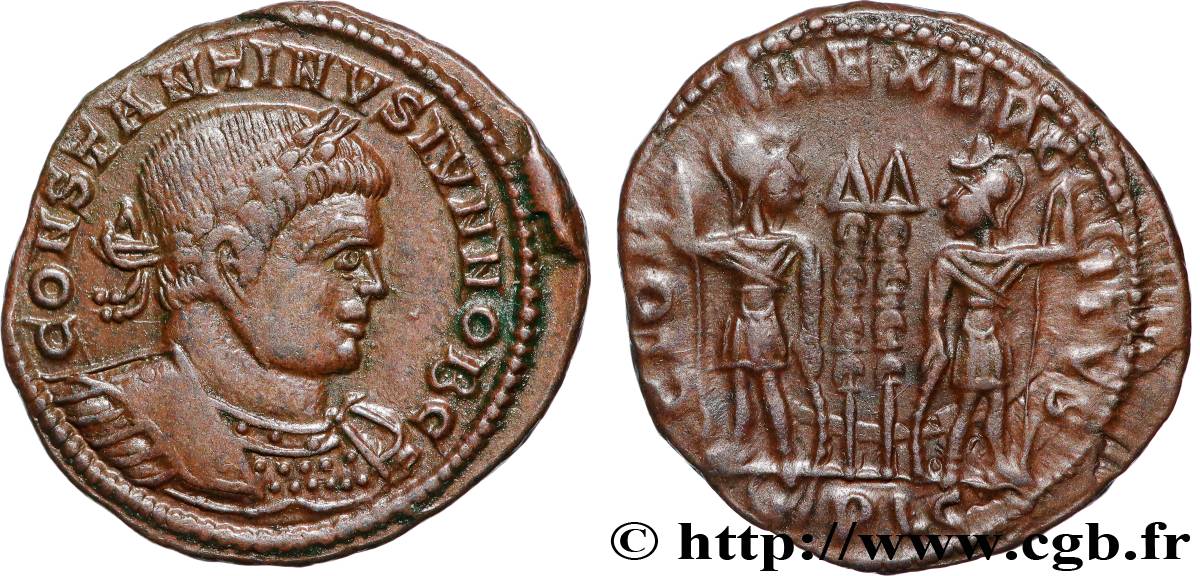 CONSTANTIN II Centenionalis ou nummus TTB+