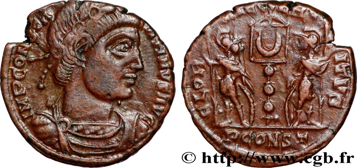 CONSTANTINE II Centenionalis ou nummus AU