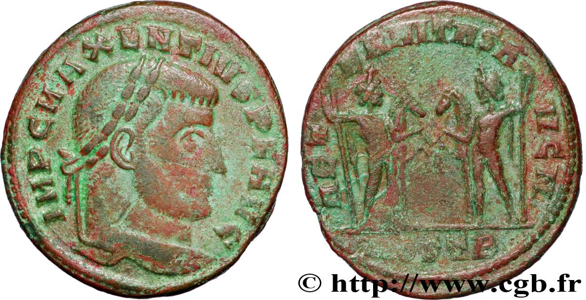 MAXENTIUS Follis ou nummus XF