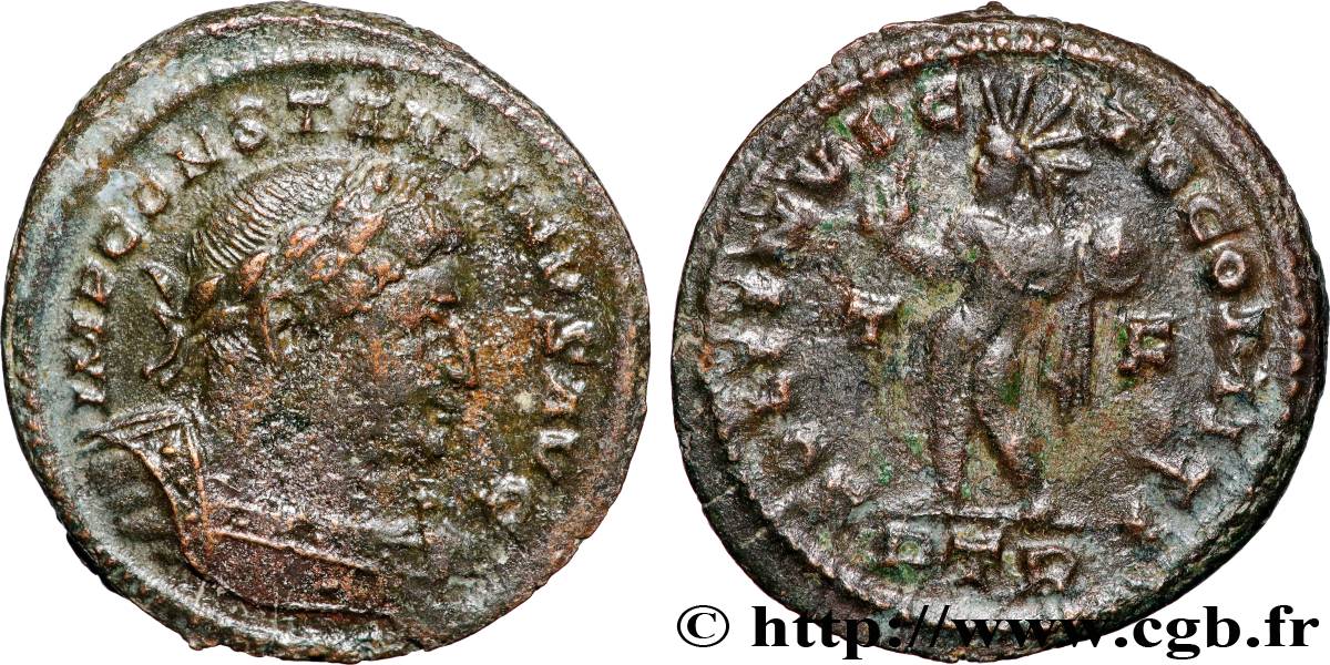 CONSTANTINE I THE GREAT Follis ou nummus AU/XF