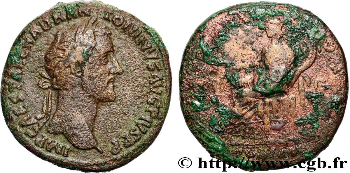 ANTONINUS PIUS Sesterce VF