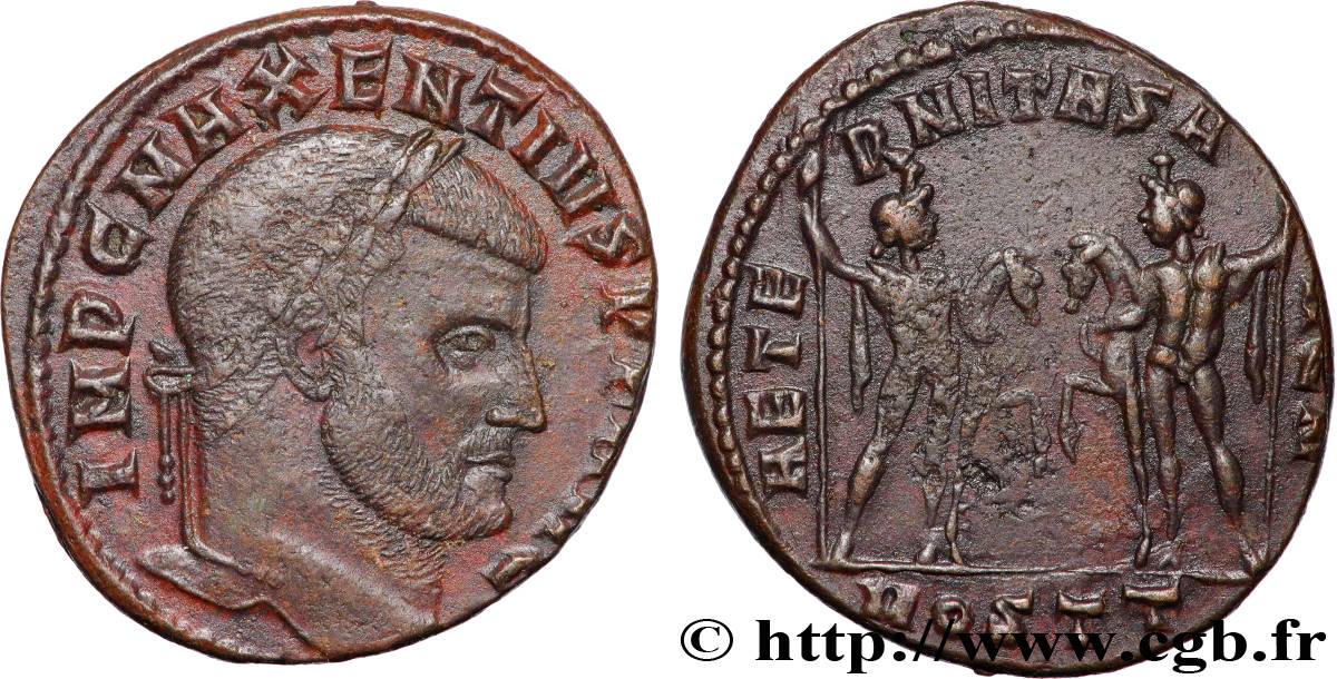 MAXENTIUS Follis ou nummus AU/XF