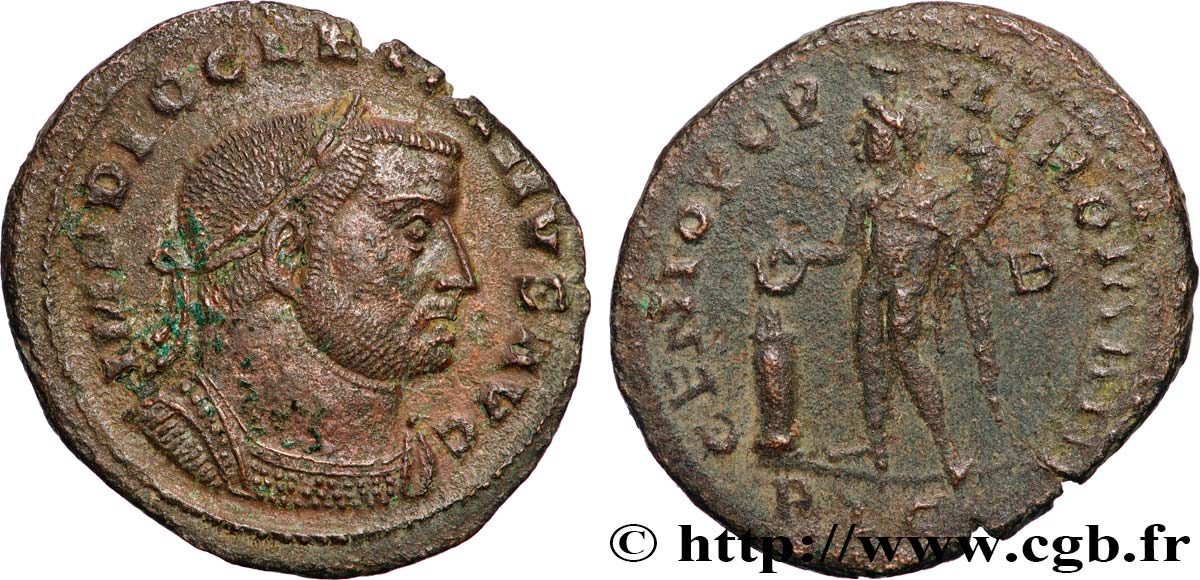 DIOCLETIAN Follis ou nummus AU/XF