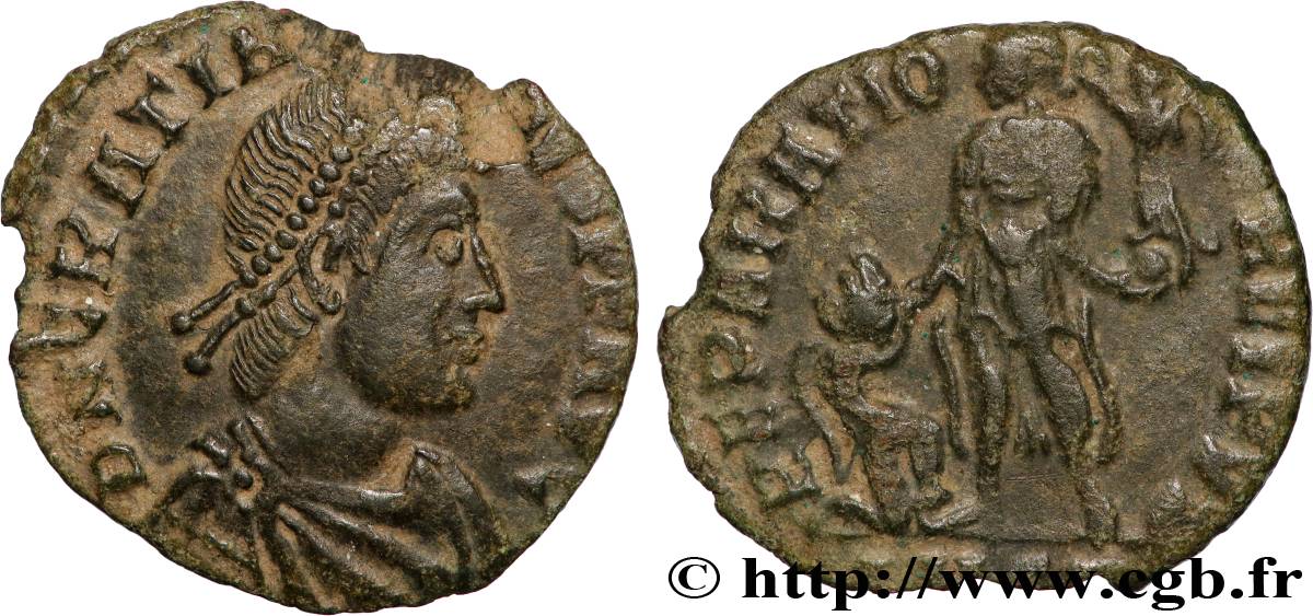 GRATIAN Maiorina pecunia XF/VF