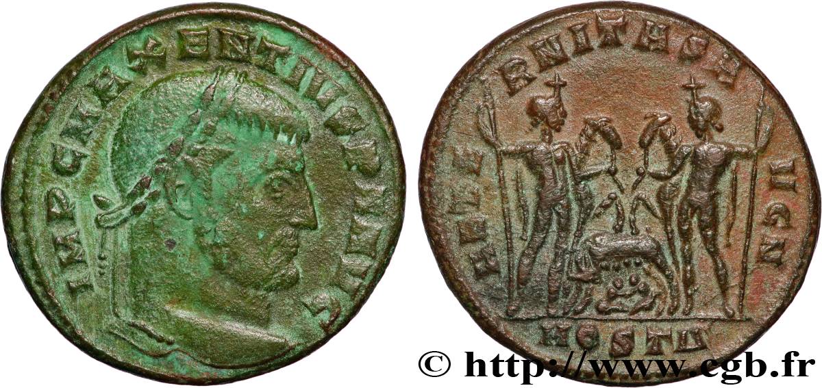 MAXENTIUS Follis ou nummus AU