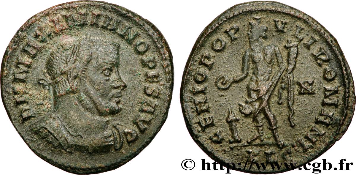 MAXIMIAN HERCULIUS Follis ou nummus XF